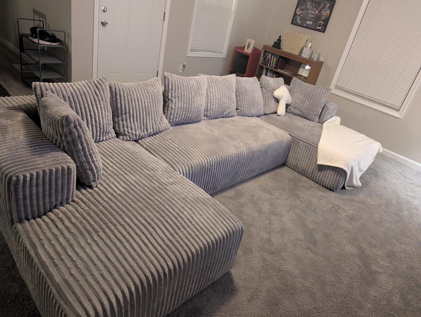 DeepMelt Extra Plush Modular Sectional Grey